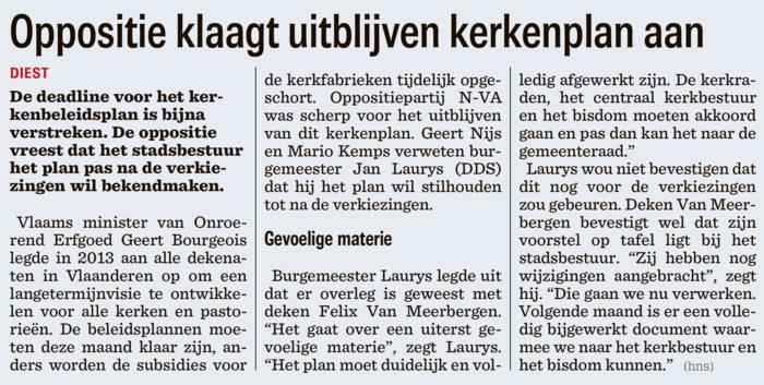 Het Nieuwsblad (Leuven Hageland) - 7 oktober 2017. p. 6. Het Nieuwsblad (Leuven Hageland) - 7 oktober 2017. p. 6.